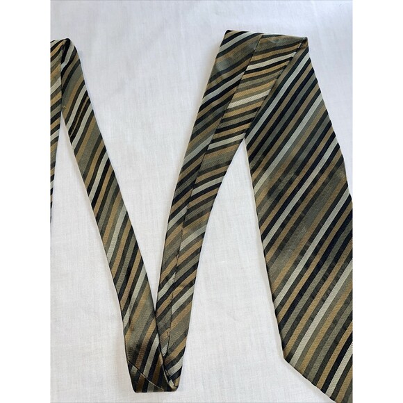 Roberto Villini Dress Tie Mens Size 59" Multicolor Striped 100% Silk Designer - Picture 4 of 12